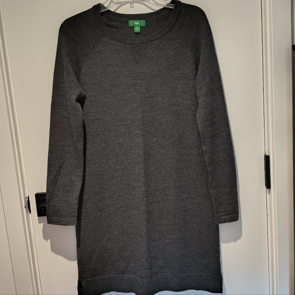 Dip Charcoal Gray Mini Dress